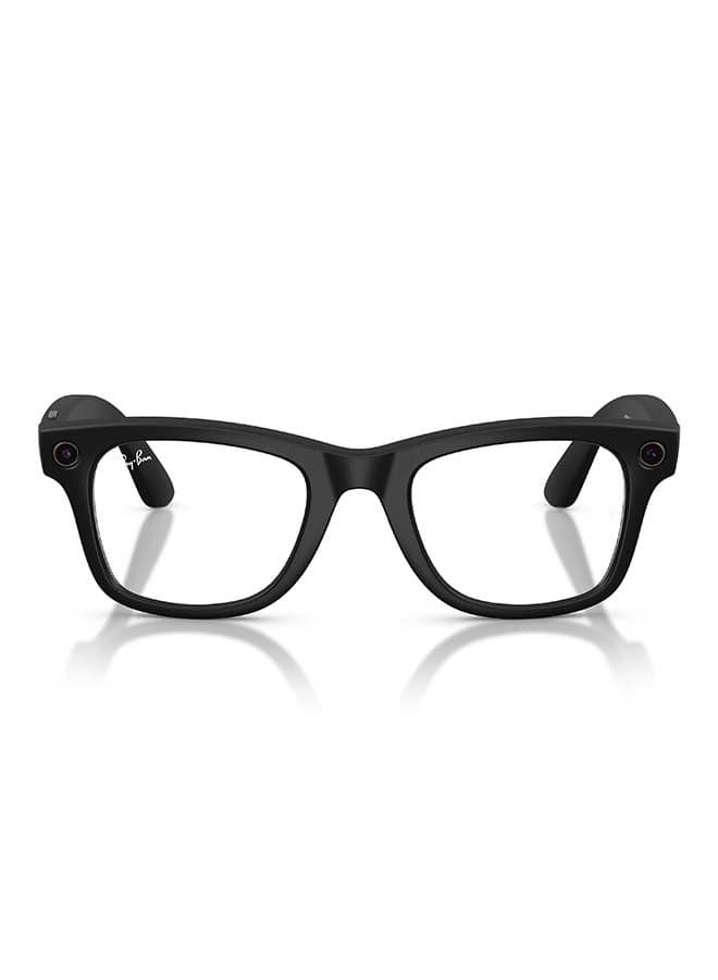 RAY-BAN Wayfarer (Gen 2) Matte Black Frame Clear to Grey Transitions Lens Large High bridge Matte Black Clear to Grey Transitions