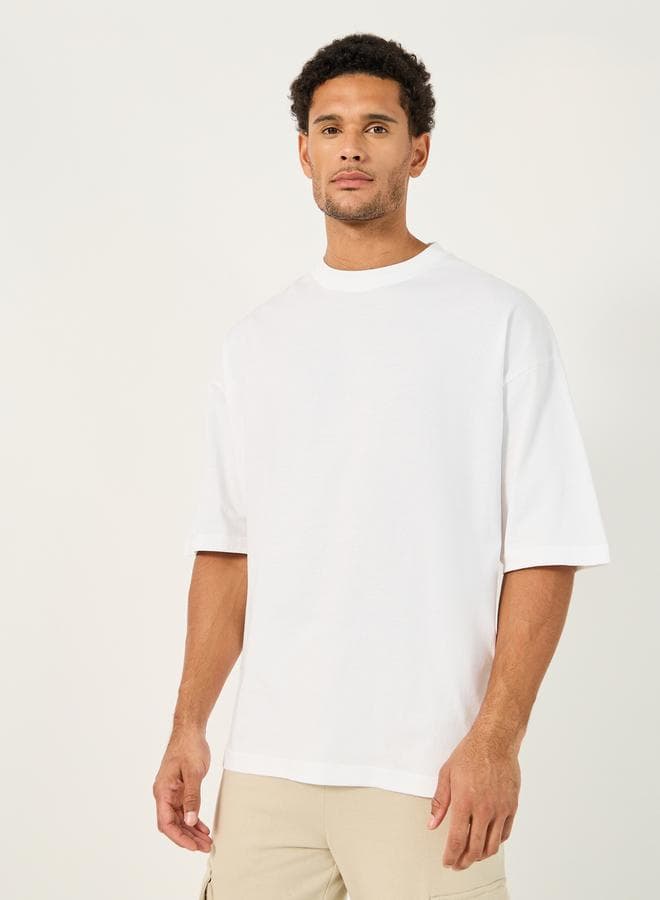 Back Applique Detail Pure Cotton Boxy T-Shirt