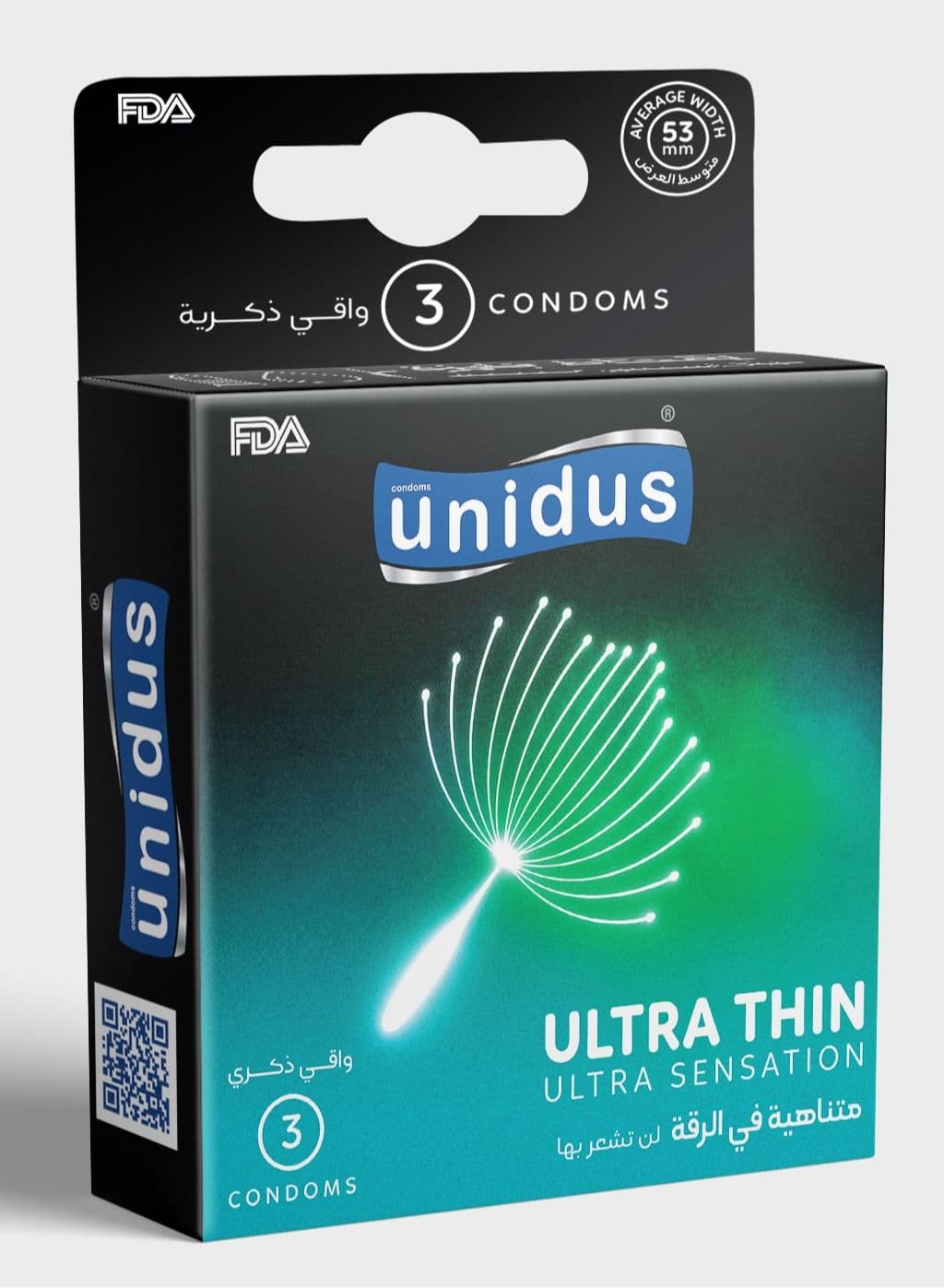 Condom - ULTRA THIN - Ultra Sensation - Lubricated Condoms for Men, Pack of 3