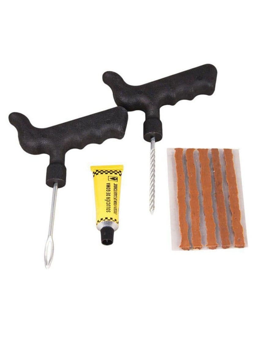 Tubeless Tyre Puncture Repair Kit for Car & Bike, Car Puncture Kit includes Plier and Puncture Strips