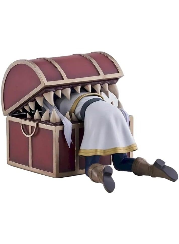 Frieren Beyond Journey's End Treasure Box Action Figure Model , Cute Elf Mage Frieren, Adorable Girl Anime Collectible , Trendy Anime Statue Toy, Desktop Decor Figure Model Toy , Office Decor Figure , Car Ornament, Birthday Gift For Kids Boys and Girls, For Commemoration, Collection and Display, Red/White/Gold,10 cm