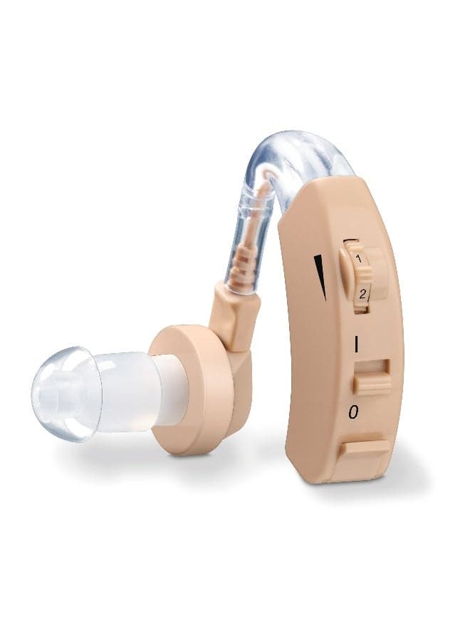 HA 20 Hearing Noise Amplifier With Ergonomic Fit Behind The Ear, Individual Adjustment To The Ear Canal, Volume Continuously Adjustable - Nude