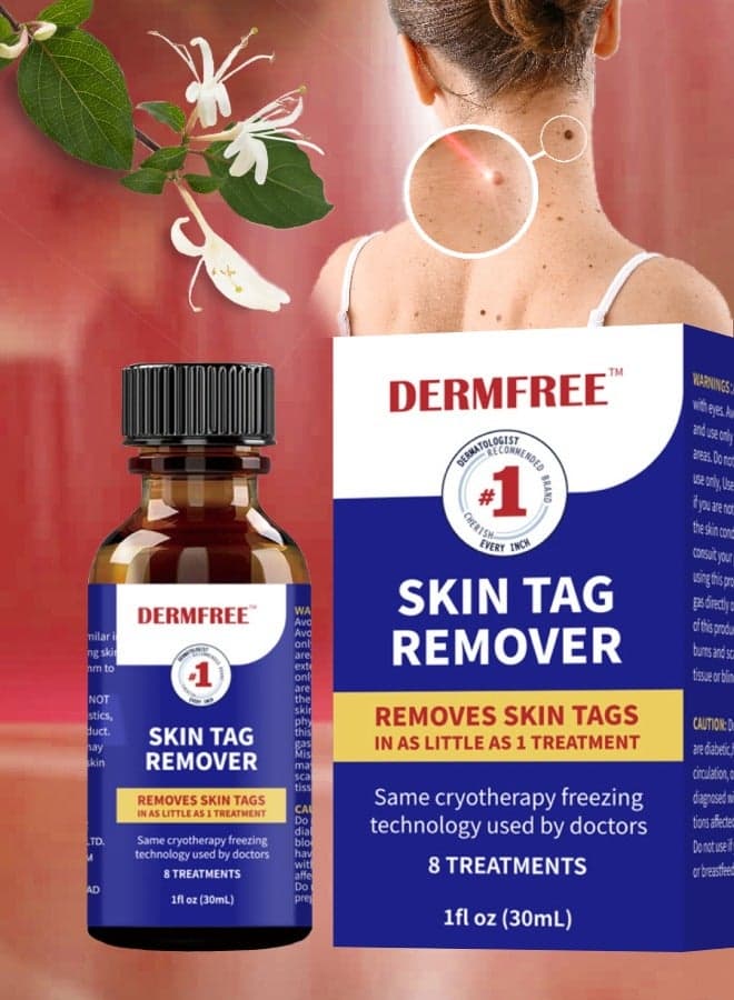 Skin Tag Remover Removes Skin Tags Wart Mole Tags and Moles Remover Quick Safe Remove for Face and Body Extra Strength Skin Tag Removal Serum Easy to Use Skin Tag Remover Kit 30ml