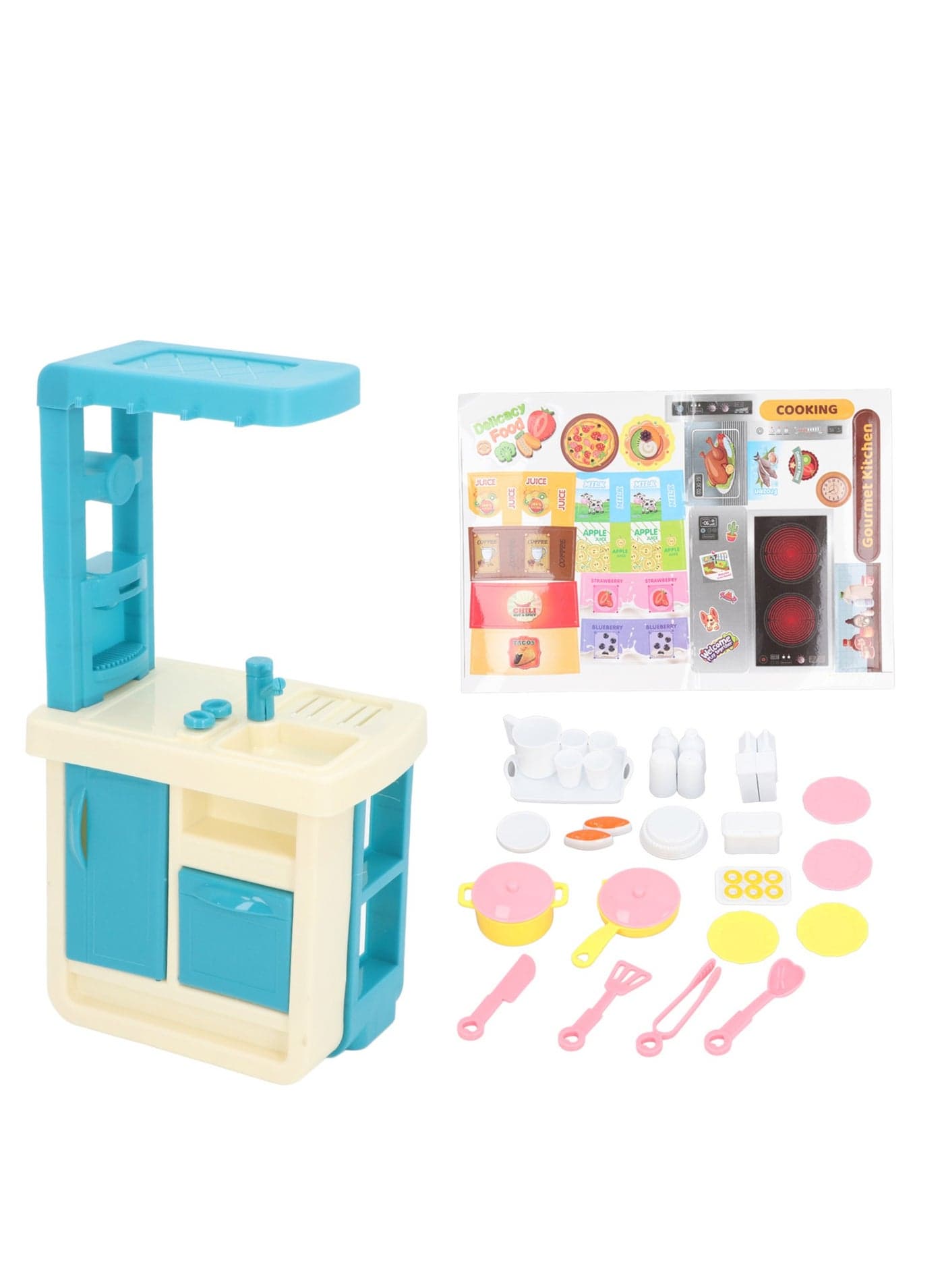 Children'S Kitchen Toy Set 44 Pieces Suitable For Boys And Girls Role Play