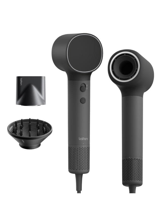 Laifen Neo High-Speed Hair Dryer, 110,000 RPM Brushless Motor, 200M Negative Ions for Fast Drying, 59dB Quiet & 390g Light, 2 Magnetic Nozzles for Home & Travel,Includes Child Mode