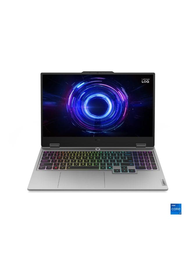 LOQ 15IRX10 Gaming Laptop, 15.6" FHD IPS 144Hz Display, Intel Core i7-13650HX, 16GB DDR5 RAM, 512GB SSD, GeForce RTX 5060 8GB Graphics, White Backlit ENG Keyboard, Luna Grey English Luna Grey