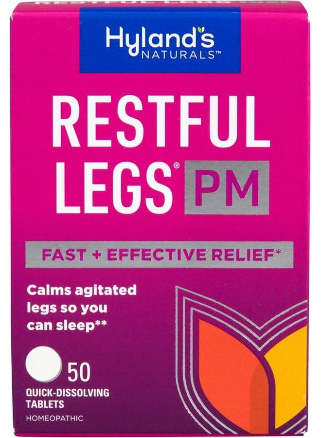 Restful Legs PM, Nighttime Formula, Calms Agitated Legs so You Can Sleep, 50 Quick Dissolving Tablets