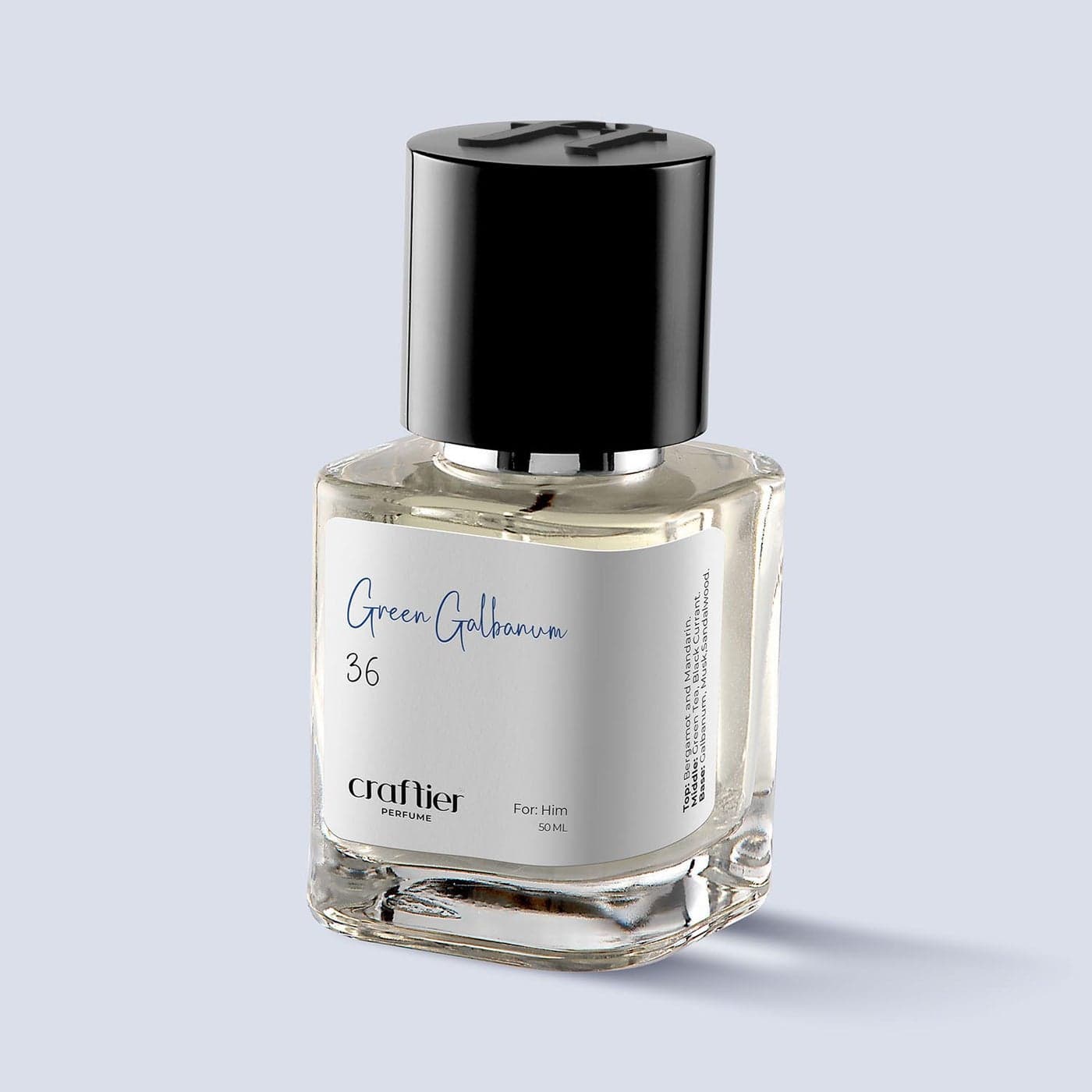 GREEN GALBANUM - Inspired of-SILVER MOUNTAIN WATER, Eau De Parfum for Men - 50ml, Long Lasting Green Fragrance Upto 24 Hrs, Travel Size Men's Perfume