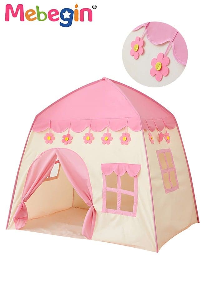 Kids Portable Tent, Durable Pop up Tent with Windows, Fun Playhouse for Indoor and Outdoor, Easy to Set Up and Fold, Plenty of Room to Play, Suitable for Family Vacation on Beach, Garden and Camping, 130*100*130cm