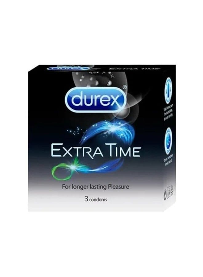 Pack Of 3 Extra Time Long Lasting Durex Condoms
