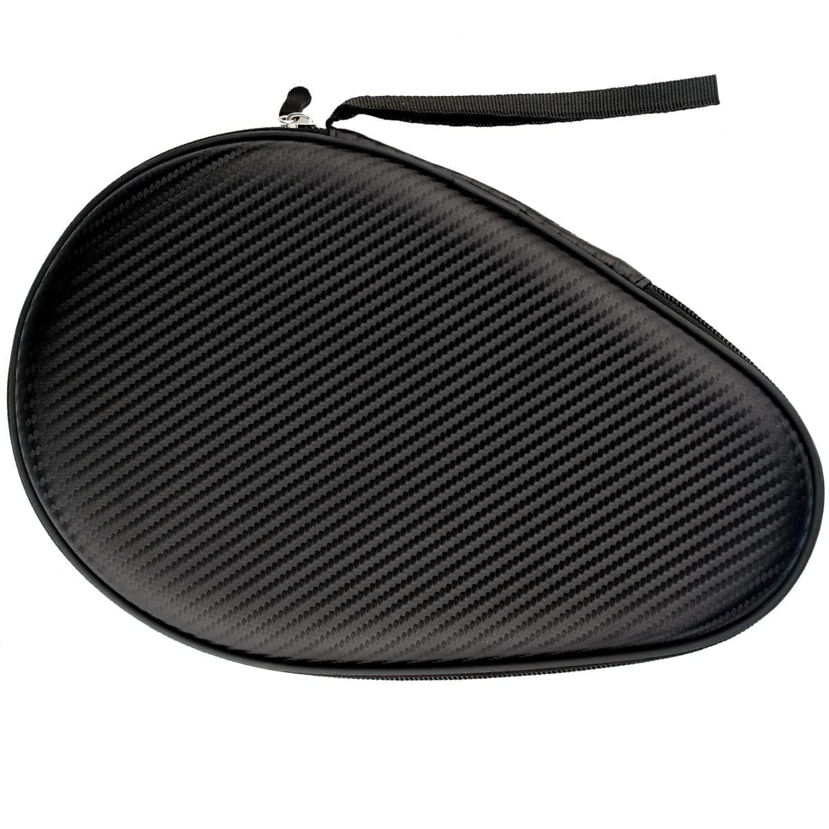 Ping Pong Paddle Bag – Black with Straw Mat Texture, Racket Case for Table Tennis, Portable