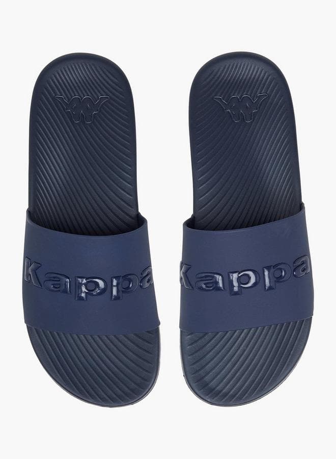 Men Logo Embossed Slides
