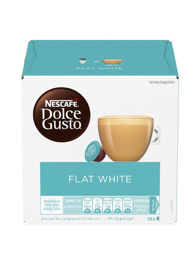 Flat White Coffee 11.7grams Pack of 16