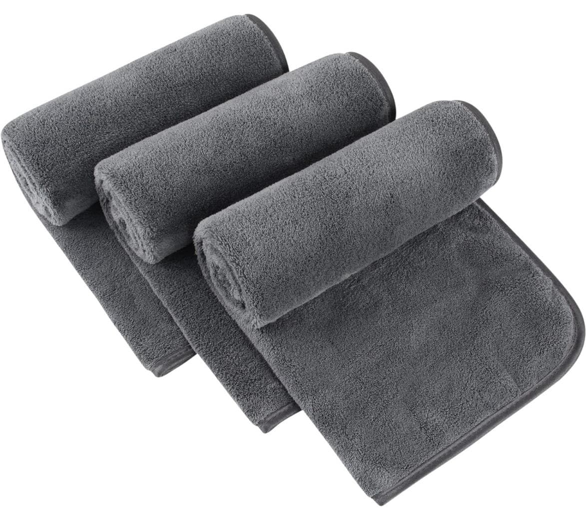 3 Pack Microfiber Car Cleaning Towel Cloth Multifunctional Wash Washing Drying Cloths Cleaning Wipes Super Absorbent Microfiber Towel