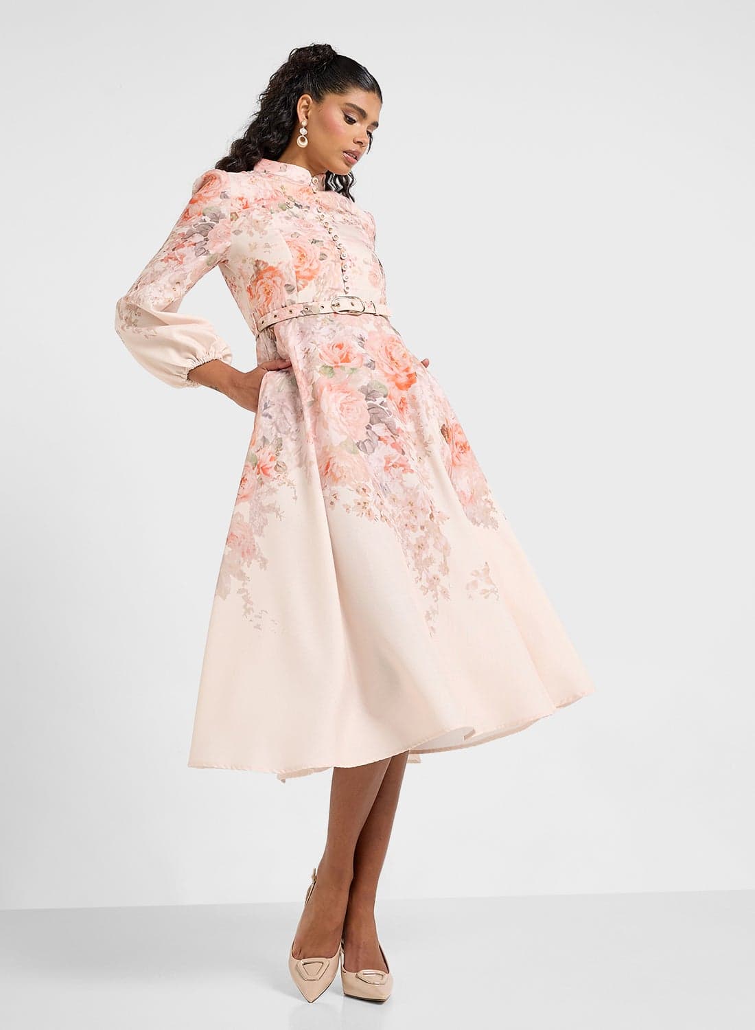 Floral A-Line Dress