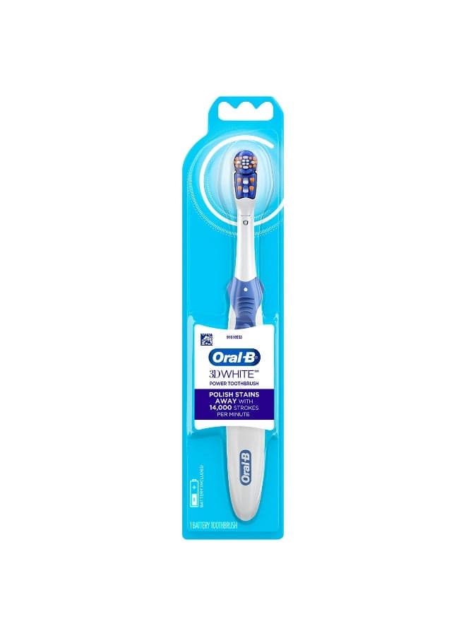 3D White Natural Teeth Whitening Battery Toothbrush (Color May Very)