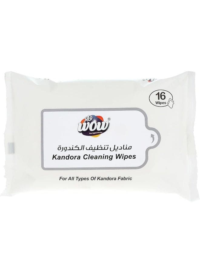 WOW Kandoora Cleaning Wipes - 16 Sachets