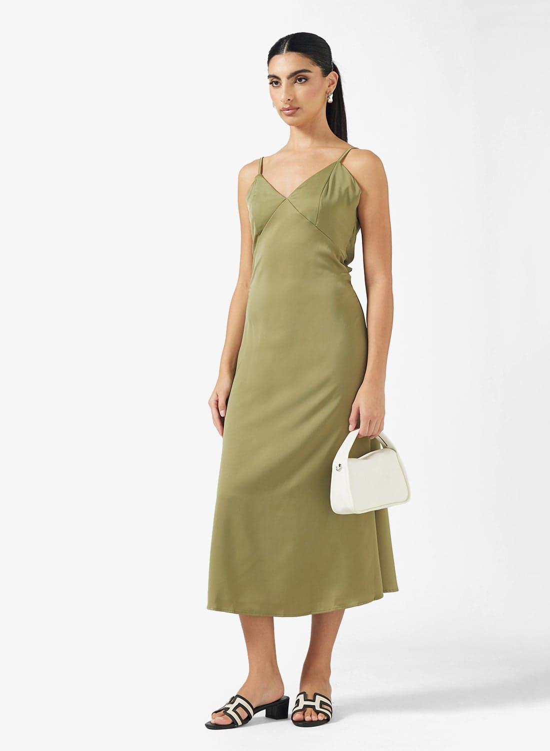 Slip Dress With Back Tie Detail
