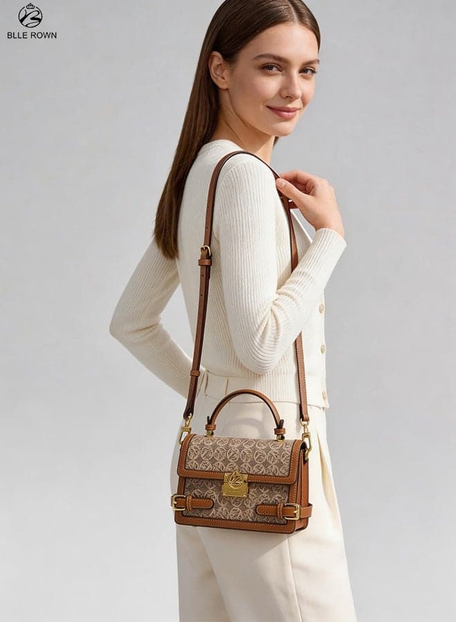 Women Handbag Luxury Ladies Bag Elegant Shoulder and Crossbody Purse with Golden Lock Stylish Bags for Ladies for Daily Use and Work