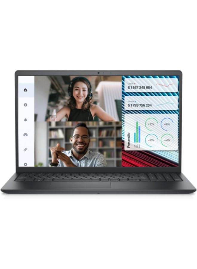15 Laptop With 15.6 Inch Full HD (1920X1080) Display, Intel Core 3-100U Processor/8GB RAM DDR5/512GB SSD/Intel UHD Graphics/Windows 11/ English/Arabic Carbon Black