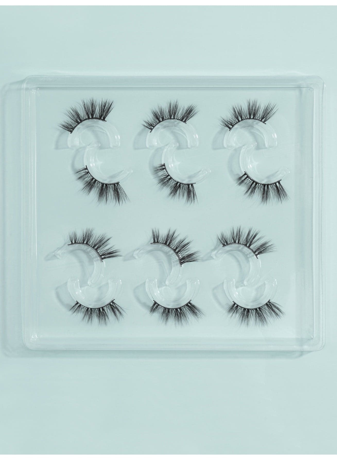 3D Artificial Lashes Fluffy and Soft Lash False Eyelashes Cat Eye Wispy Faux Mink Lashes Pack Fluffy Short Natural Fake Lashes 6 Pairs