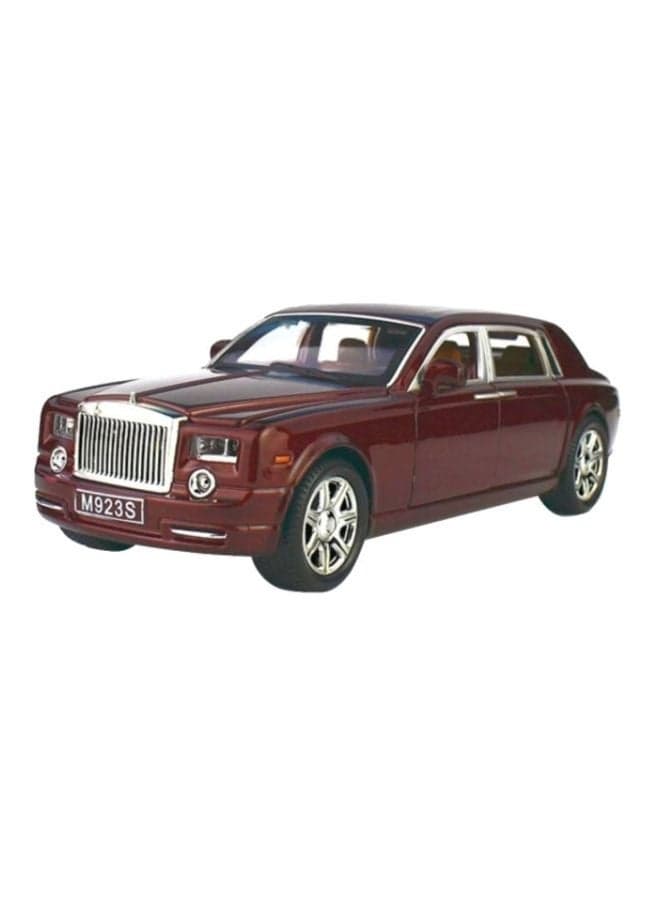 Dexo Rolls-Royce Phantom Die-Cast Toy Car – Classic Metal Model Vehicle with Detailed Design, Pull Back Action, Kids Toy Car (3+ Years, Red/Silver)