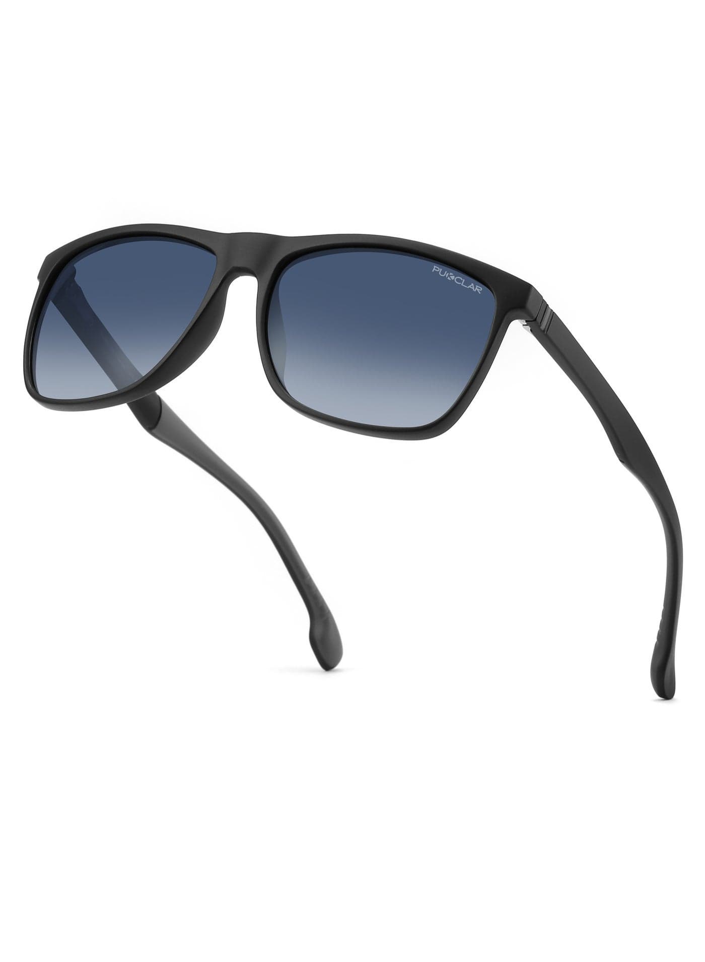 PUKCLAR Sunglasses for Men Polarized - Lightweight TR90 Frame - UV400 Protection - Spring Hinges for Driving and Outdoor Sports