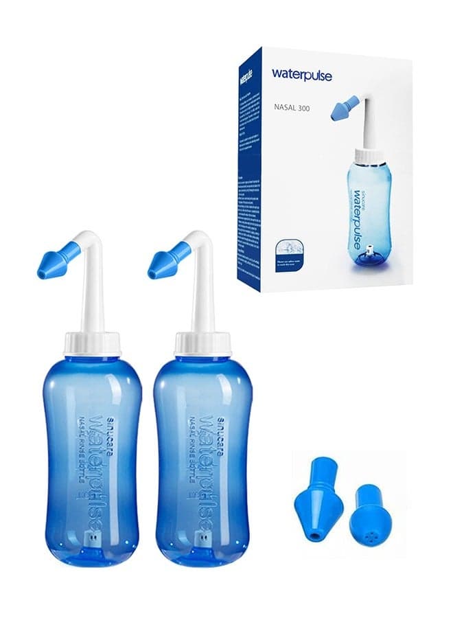 2-Pcs Neti Pot Sinus Rinse Nasal Wash Bottle,Nose wash Bottle Allergy Cleaner Pressure Irrigation Neti-Pot ,nose cleaner for Adult & Kid BPA Free