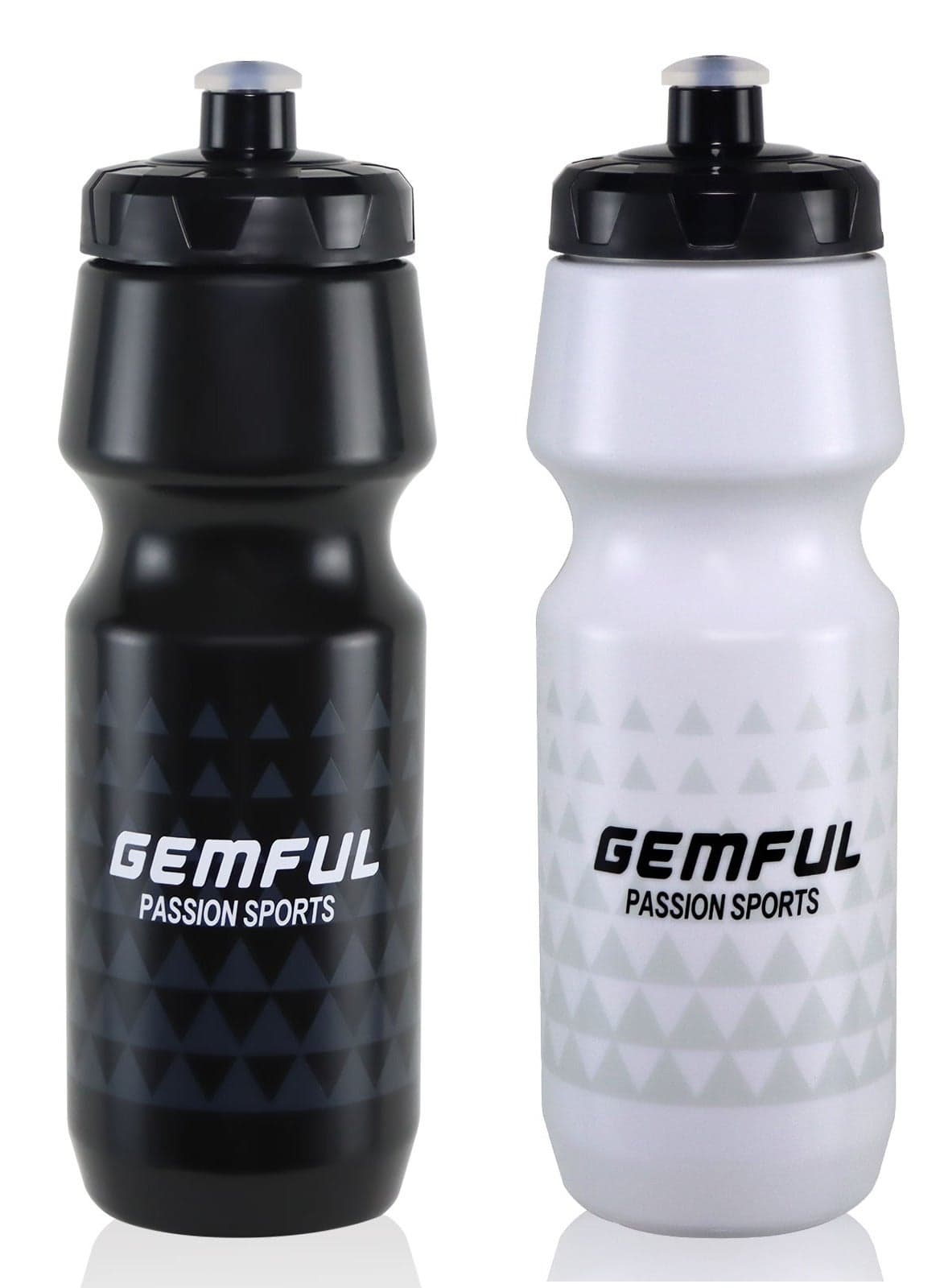 2 Pack Cycling Squeeze Water Bottle BPA Free Reusable Bike Sports 750ml Bottles
