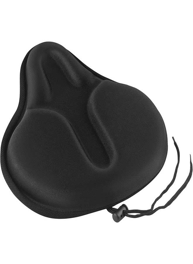 Gel Bike Seat Cushion,Bike Saddles Cover, HOME-MART Breathable Exercise Bicycle Seat Cover, Wide Foam & Extra Soft Gel Seat Cushion for Women Men, Fits Cruiser and Stationary Bikes