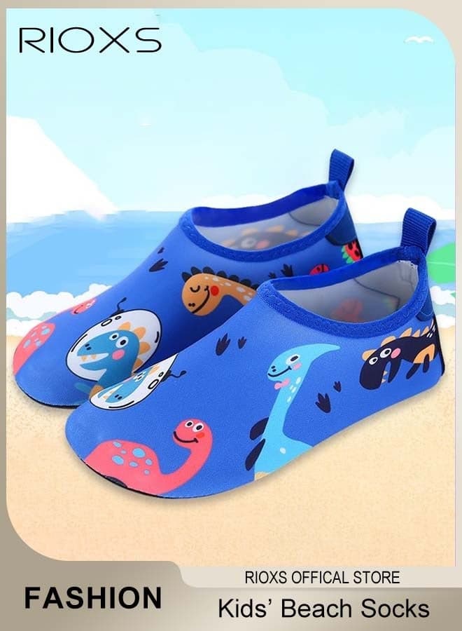 Kids Water Shoes Beach Socks, Toddler Baby Girls Boys Barefoot, Quick-Dry Non-Slip Swim Socks, Quick-Dry Non-Slip Diving Socks, Sports Shoes For Kid In Beach Swimming Pool Water Park, Barefoot Aqua Socks Shoes for Kids Girls Boys