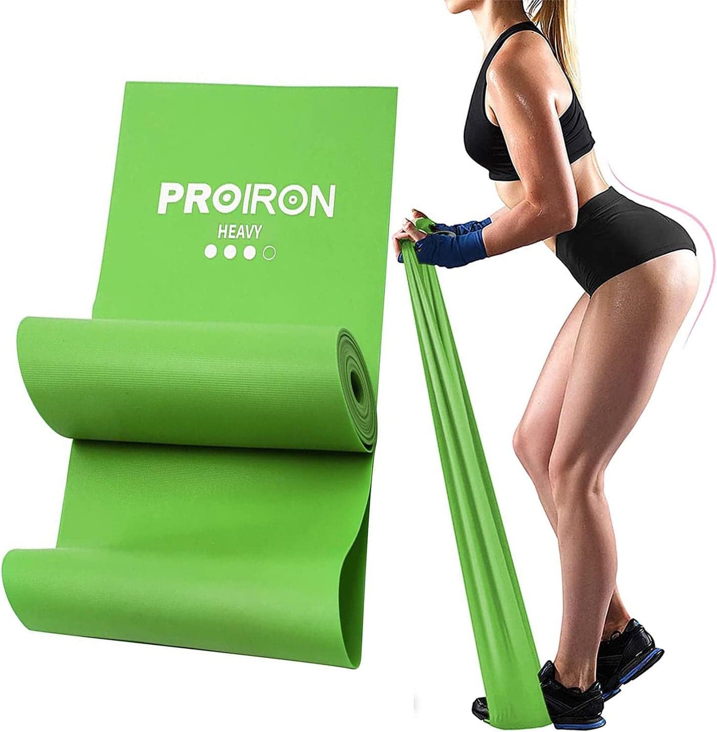 PROIRON Fitness Bands, Theraband, Fitness, Latex-Free Long Exercise Band, 1.5 m / 2 m Gymnastics Band, Strength Training for Pilates, Therapies, Training at Home, 2m