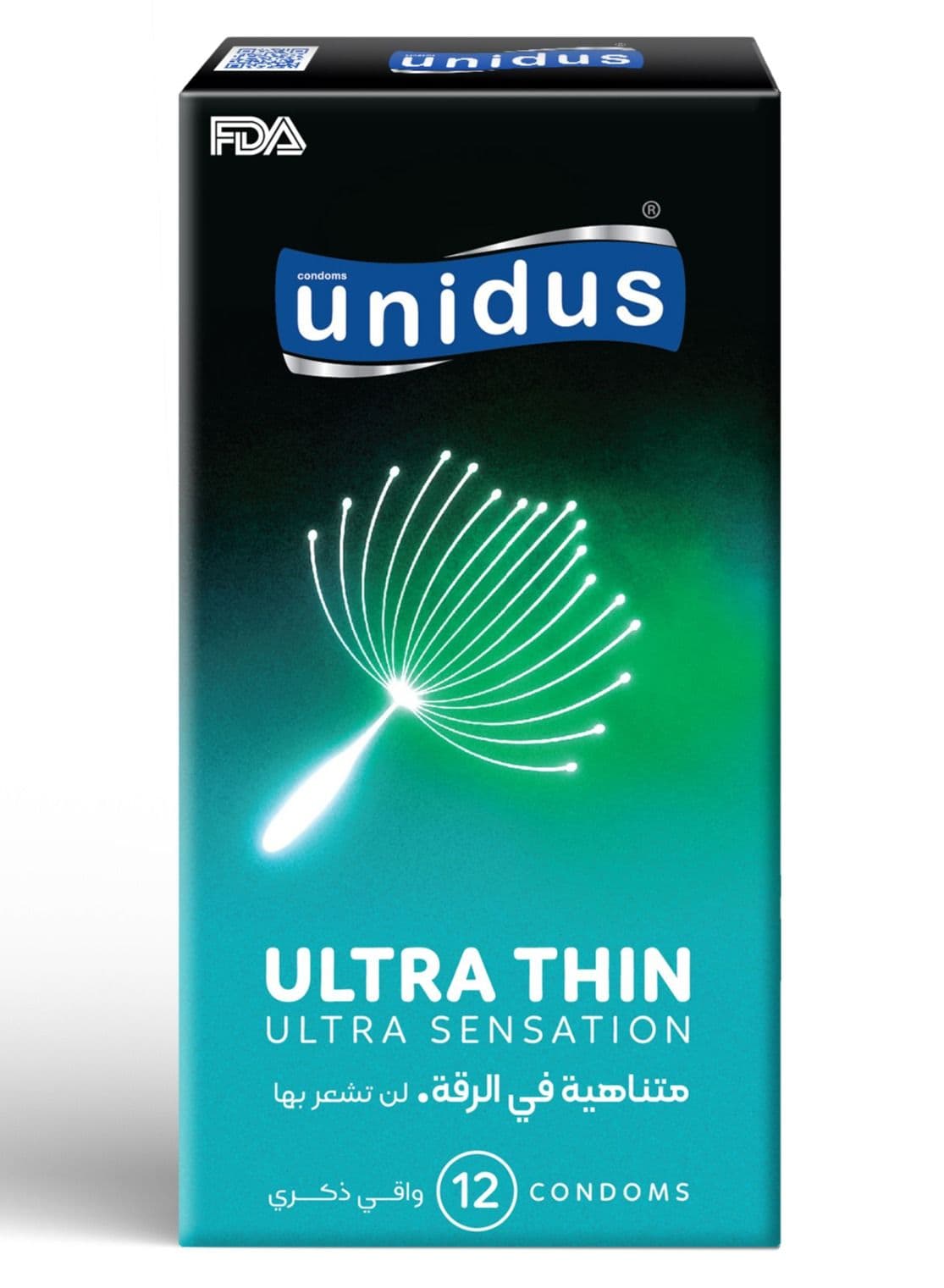 Condom - ULTRA THIN - Ultra Sensation - Lubricated Condoms for Men - Pack of 12