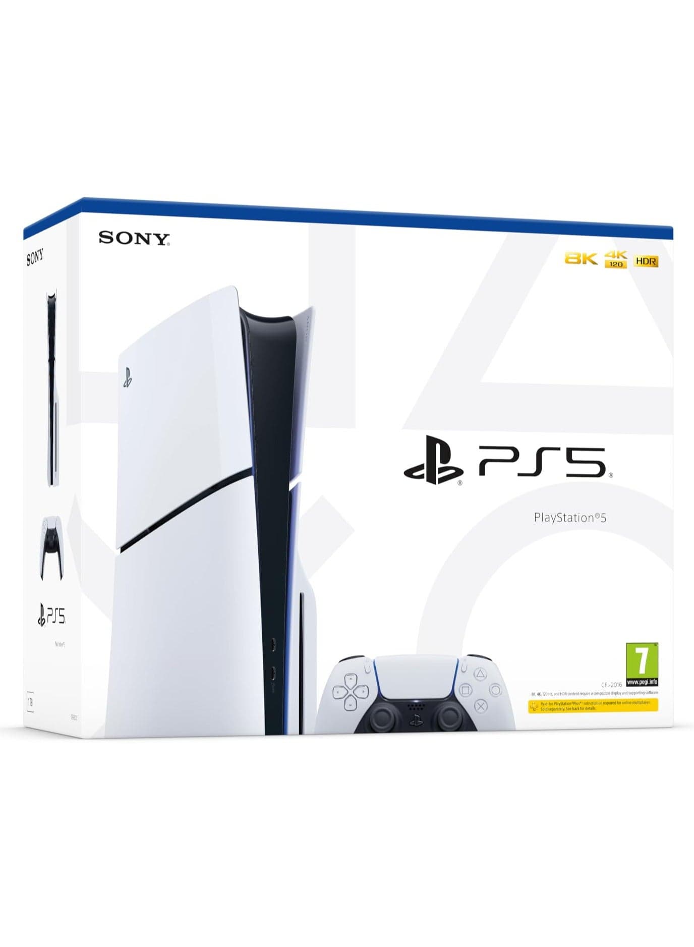 PlayStation 5 Slim Console Disc Version (International Version) 2023 Model With White Controller
