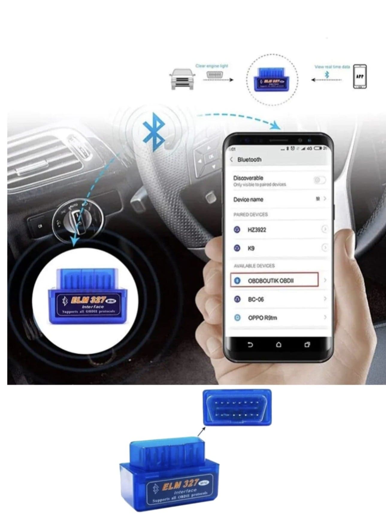 Tool That Scans Cars and Performs OBD2 Testing Without the Need for a Car Expert to Detect Errors and Scan the Machine Tag