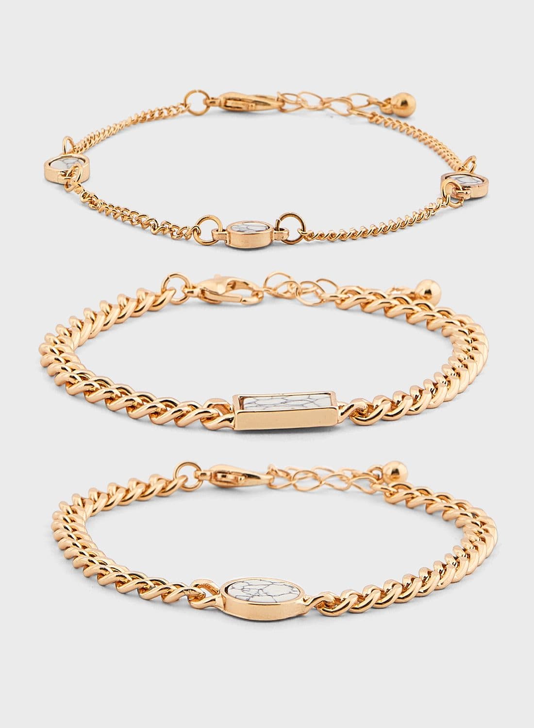 Multipack Marble Detail Bracelets