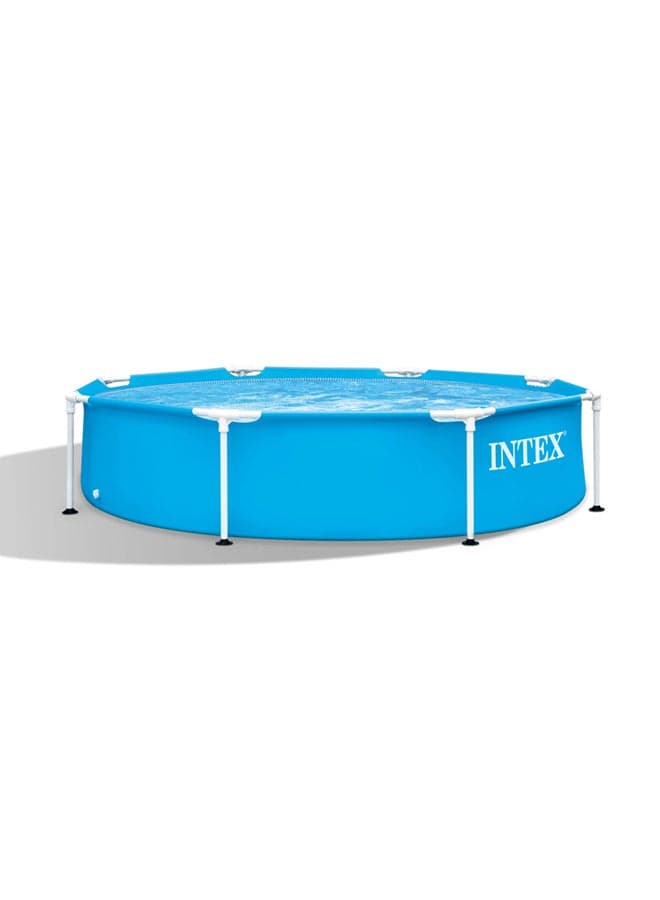 Intex Metal Frame Above Ground Swimming Pool | 8ft x 20in | Puncture-Resistant Material | Easy Assembly | Rust Resistant | 483 Gallon Capacity 244x51cm