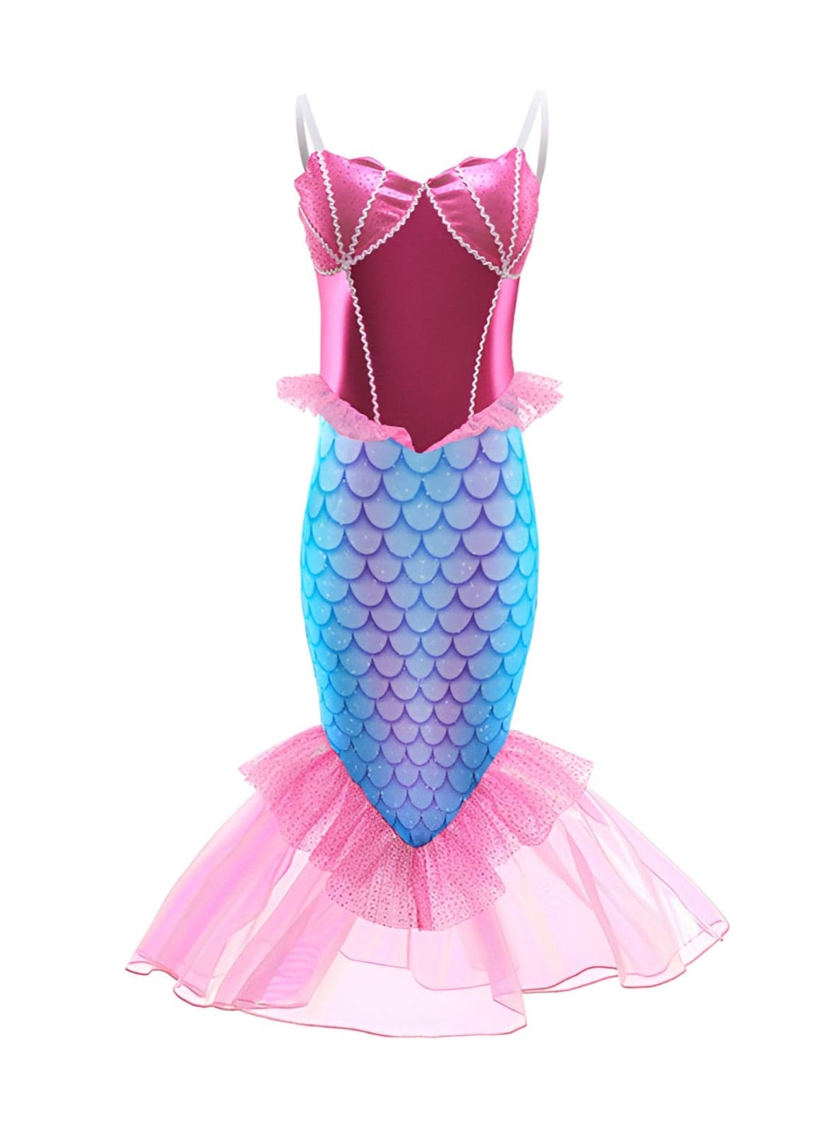 Girls Mermaid Costume Princess Dress Up