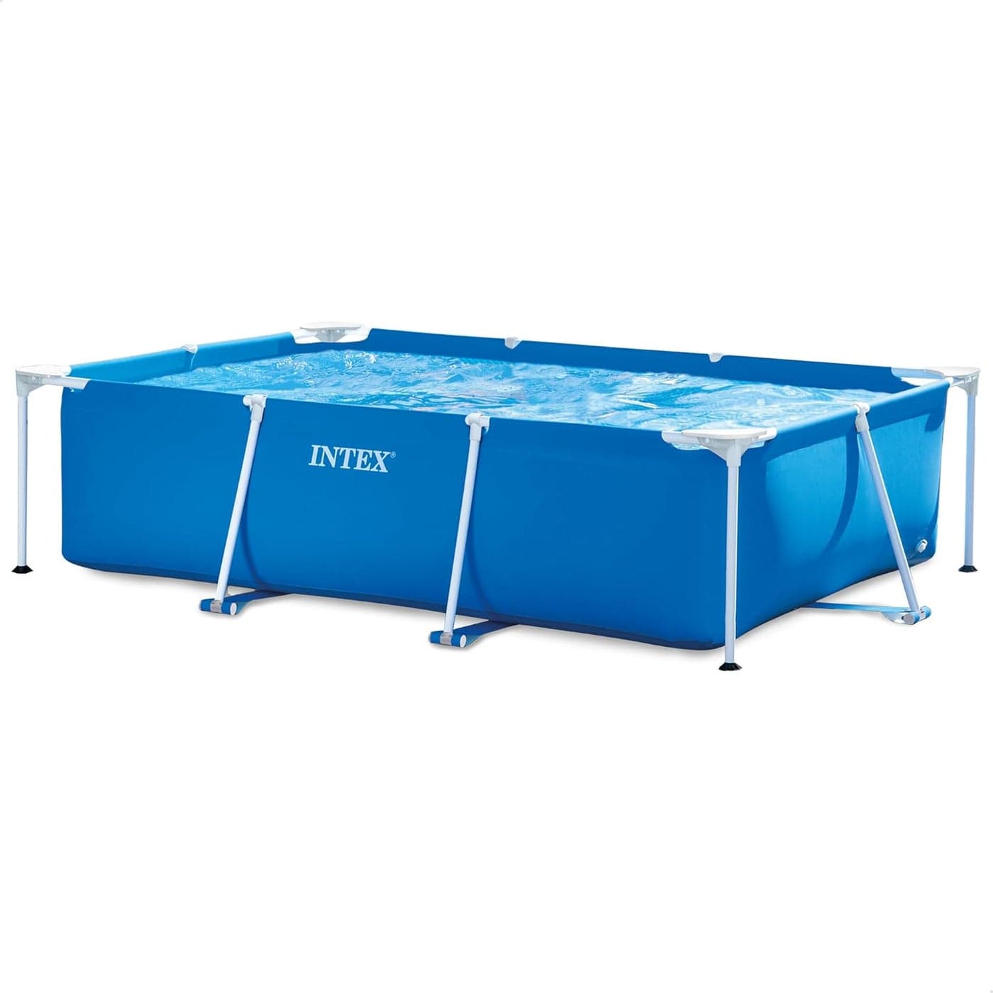 Intex Rectangular Metal Frame Pool - 28271, Multi Color