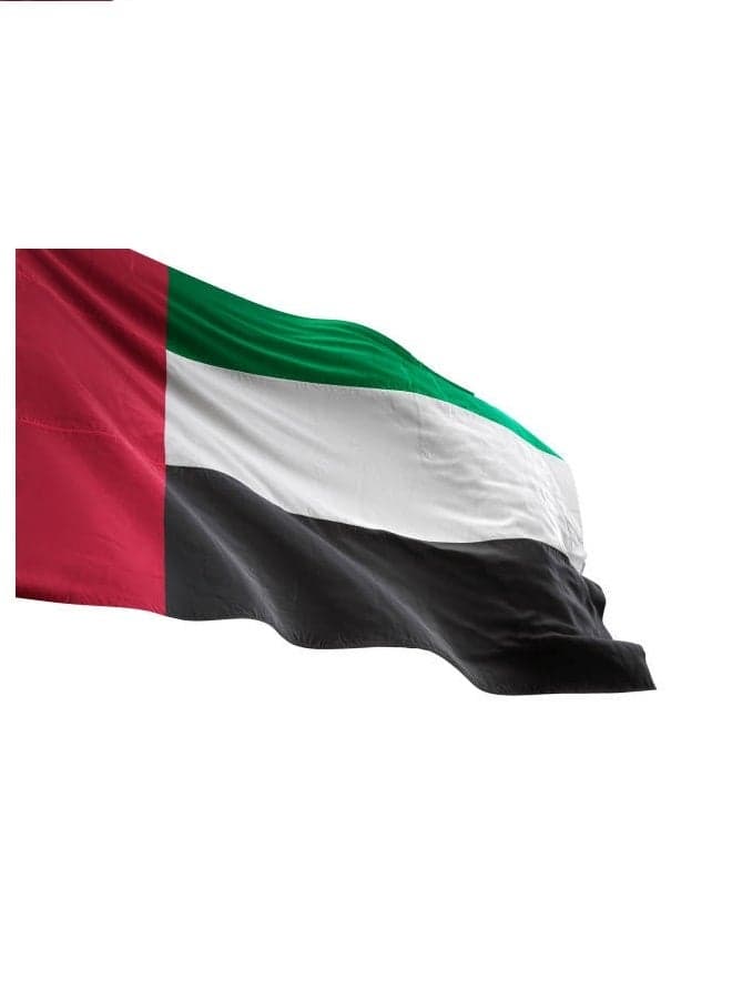 Buyco United Arab Emirates UAE National Flag 2.5 Meters 100% Polyester UV Resistant