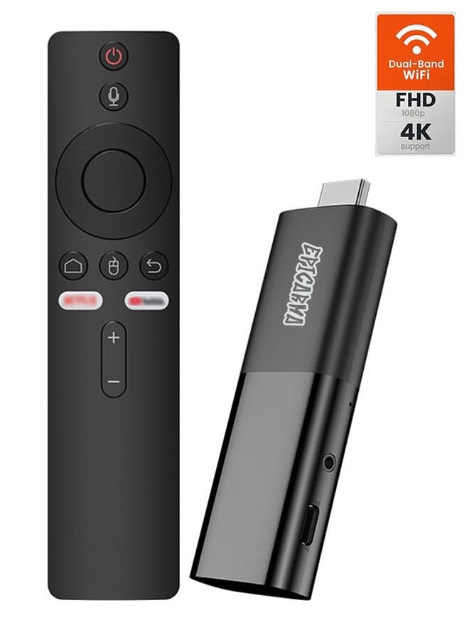 Android 14 TV Stick FHD 1080P Smart Streaming Media Player with 4K Video Support, Google Assistant, Netflix, YouTube & Prime Video, Dual Band Wi-Fi 2.4G/5G, Bluetooth 5.0, HDMI TV Dongle, Wireless Screen Mirroring, Quad-Core