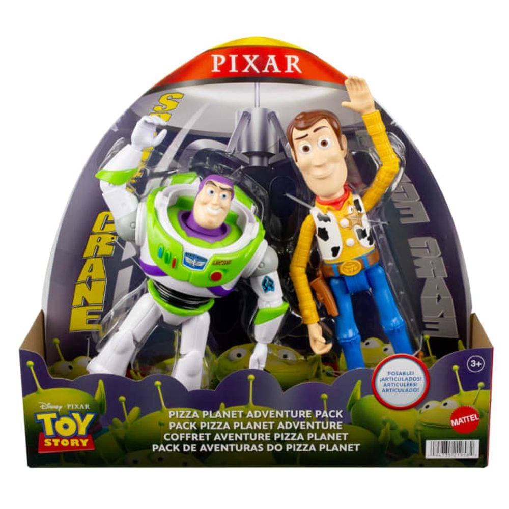 Disney Pixar Toy Story Woody and Buzz Lightyear Pizza Planet Adventure Pack (Pack of 2)