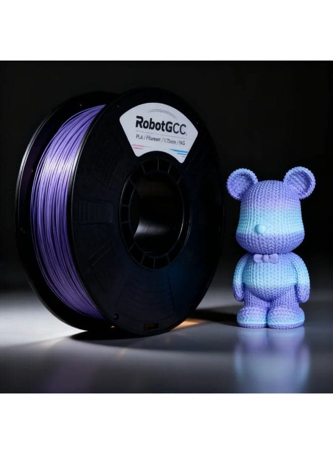 PLA Basic Bubble Purple 1.75mm 3D Printing Material 1KG Spool for FDM 3D Printing Smooth Extrusion Stable Diameter ±0.02mm Low Warping Strong Layer Adhesion Easy Print PLA 3D Printing Material for Prototyping Engineering Models DIY Education Compatible with Most 3D Printers Matte Surface Bright Purple Color Consistent Output High Detail Accuracy Reliable Performance Continuous Printing No Clogging Uniform Winding Precision Printing Durable Results
