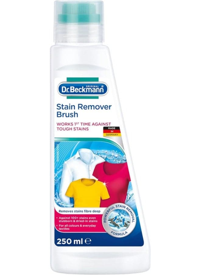 Dr.Beckmann Pre wash Stain/Dirt Remover shampoo with brush for Collar & Cuffs|3x Active formula|Laundry Cleaning Essentials|Powerful cleaning agents for easy wash|Skin friendly-250 ml