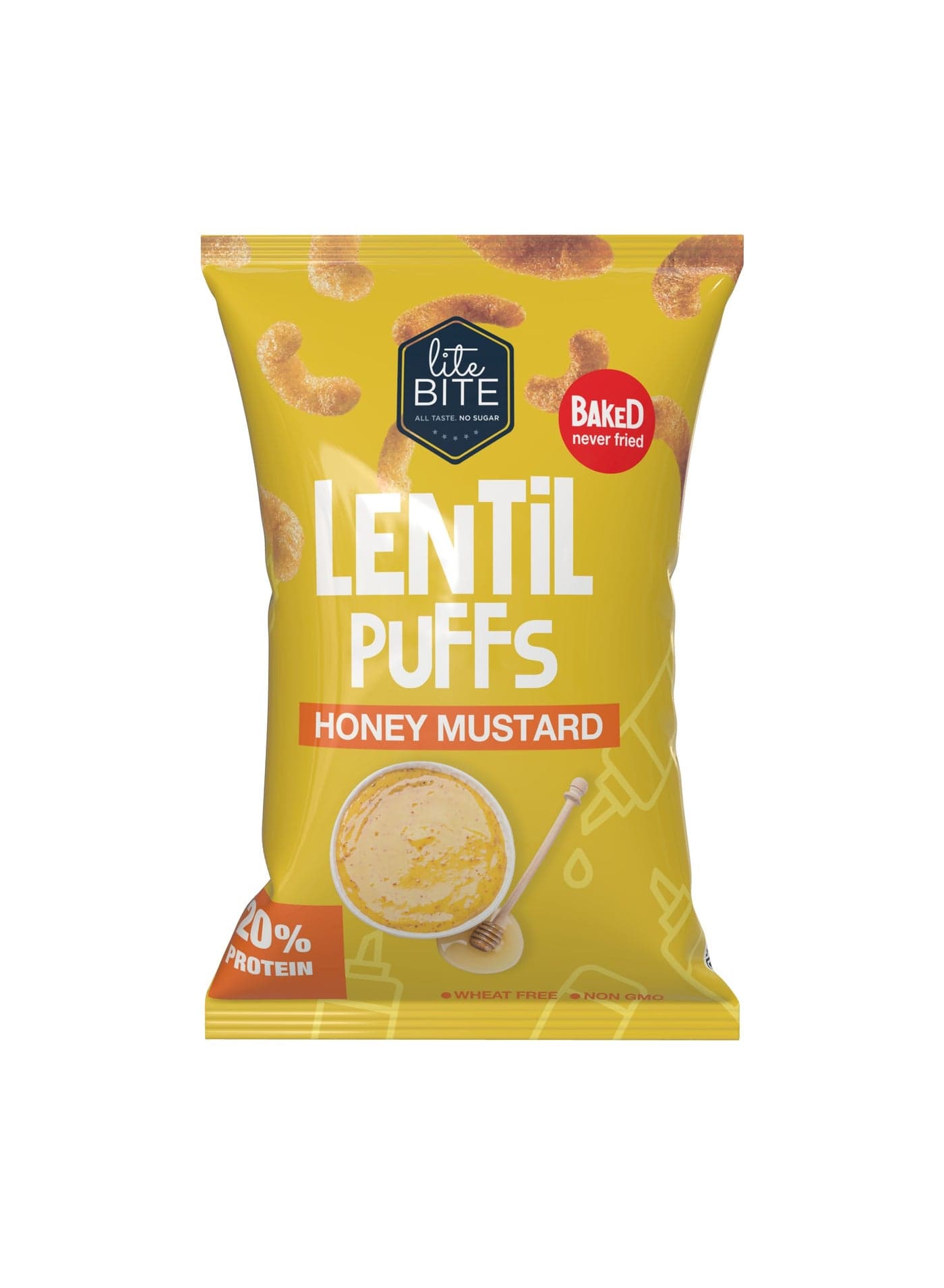 Honey Mustard Lentils Puffs