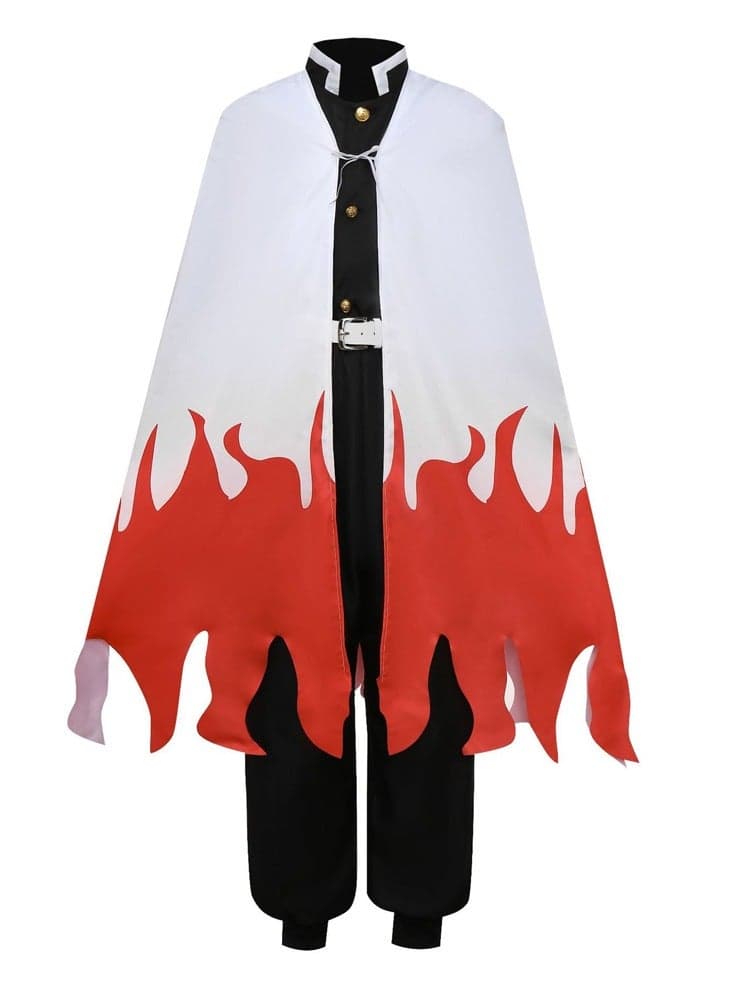Kids Kyojuro Rengoku Cosplay Costume for Boys Kyojuro Rengoku Uniform Kimetsu no Yaiba Outfit