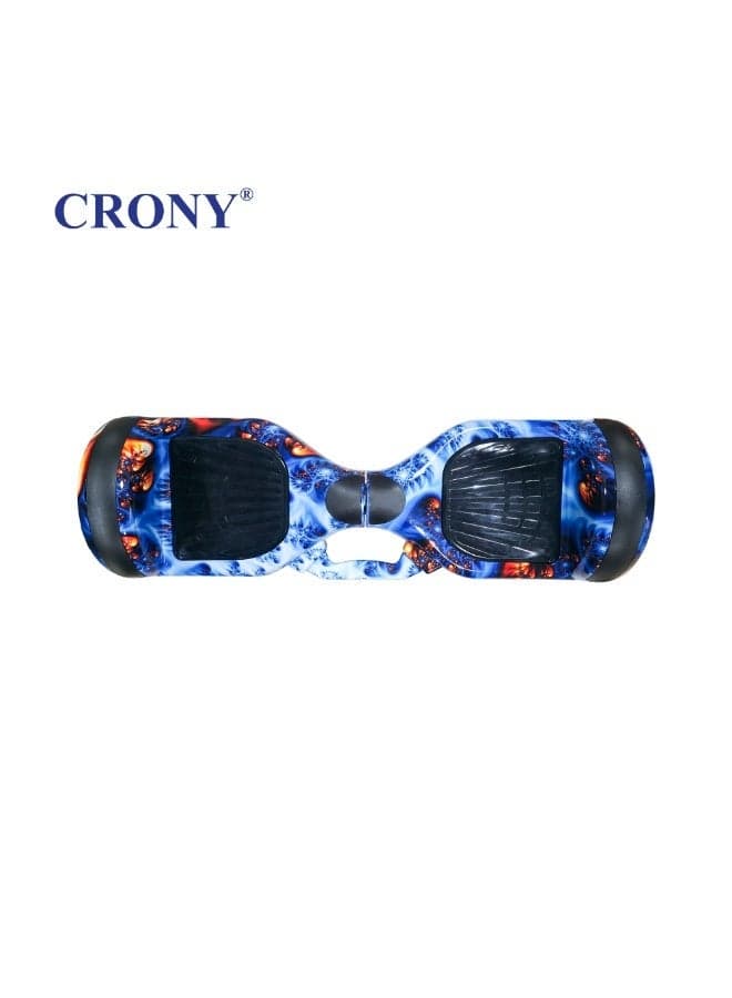 6.5 Inch Smart Self Balancing Hoverboard with Bluetooth Speaker & LED Lights, 250W Motor Electric Hover Scooter, Drift Scooter for Kids & Adults, 36V Lithium Battery, 5-12km/h Speed, 8-15km Range, Auto Balance Electric Ride-On Scooter, UL Style Charging, Indoor & Outdoor Personal Transportation, D1 Blue phoenix