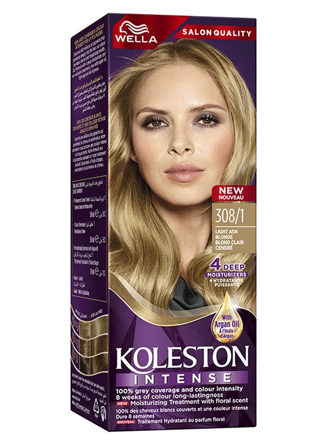 Koleston Intense Hair Color 308/1 Light Ash Blonde