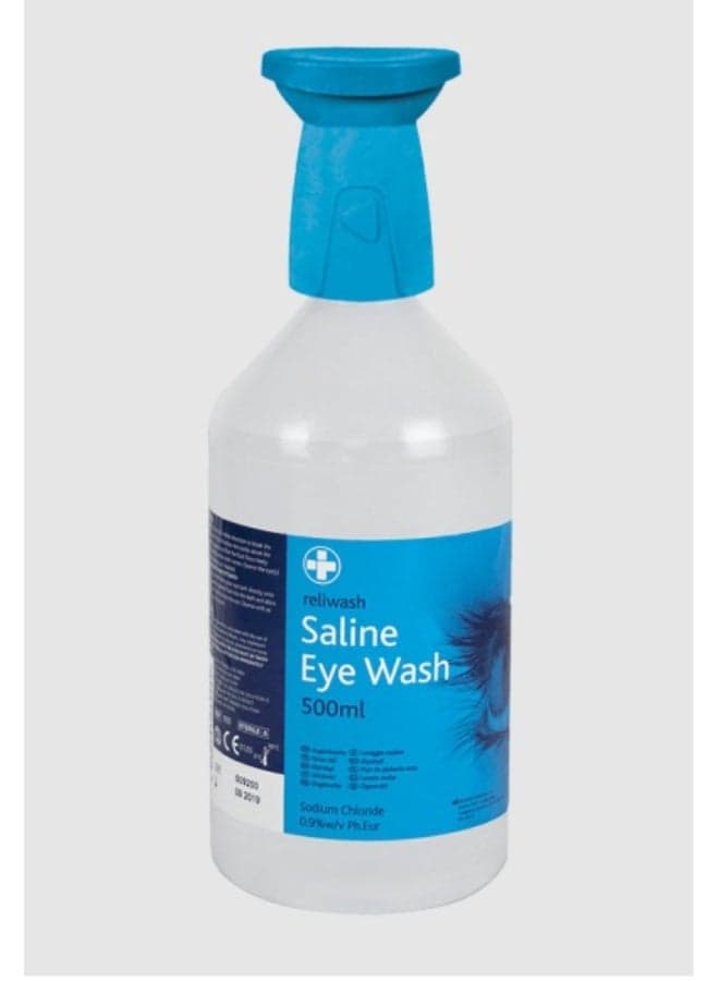 Saline Eye wash Bottle 500ml with Eye bath Cap