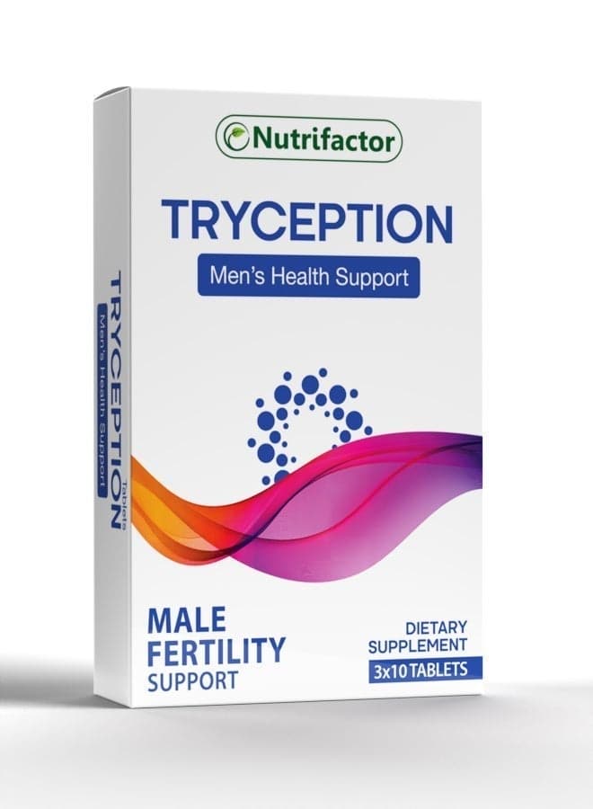 Tryception - Male Conception and Testosterone Booster Supplement - 20 Essential Nutrients with Maca Root, L-Carnitine, Zinc, and Selenium - 30 Tablets